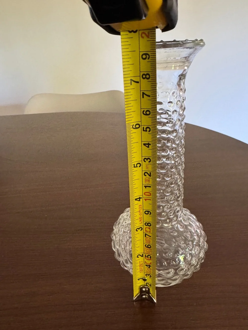 Vintage E.O. Brody Co. Clear Hobnail Glass Bud Vase M-4000